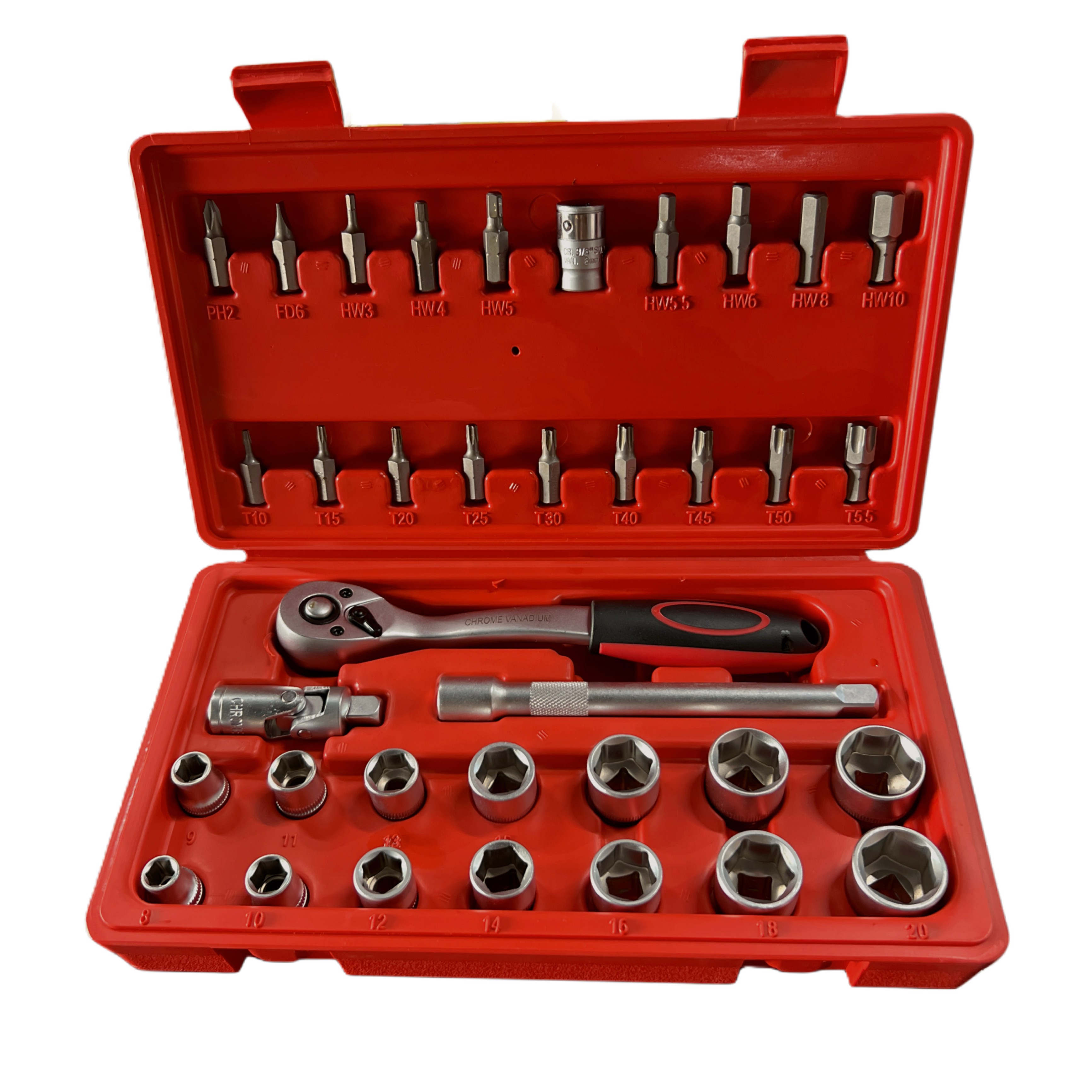 Juego de Cubos de 3/8" - - 36 Pzs